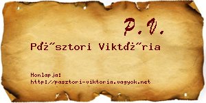 Pásztori Viktória névjegykártya