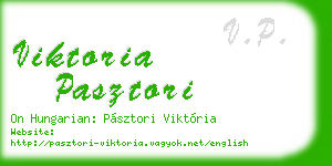 viktoria pasztori business card